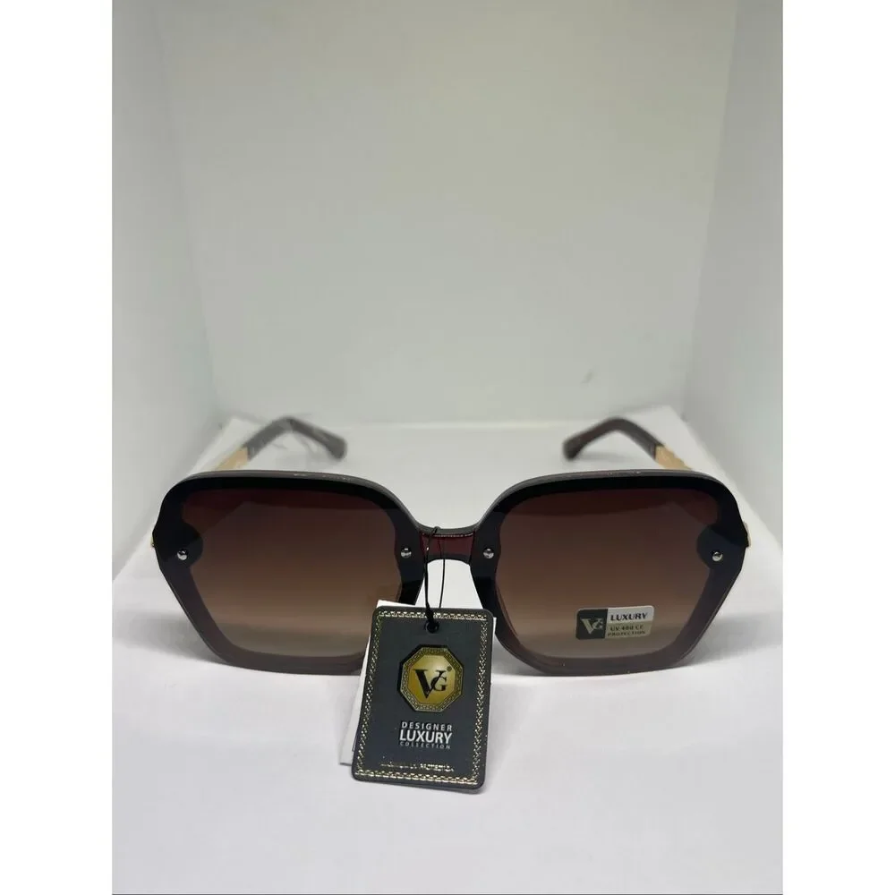 VG Oversized Square Fashion Sunglasses UV400 – Designer Style – New